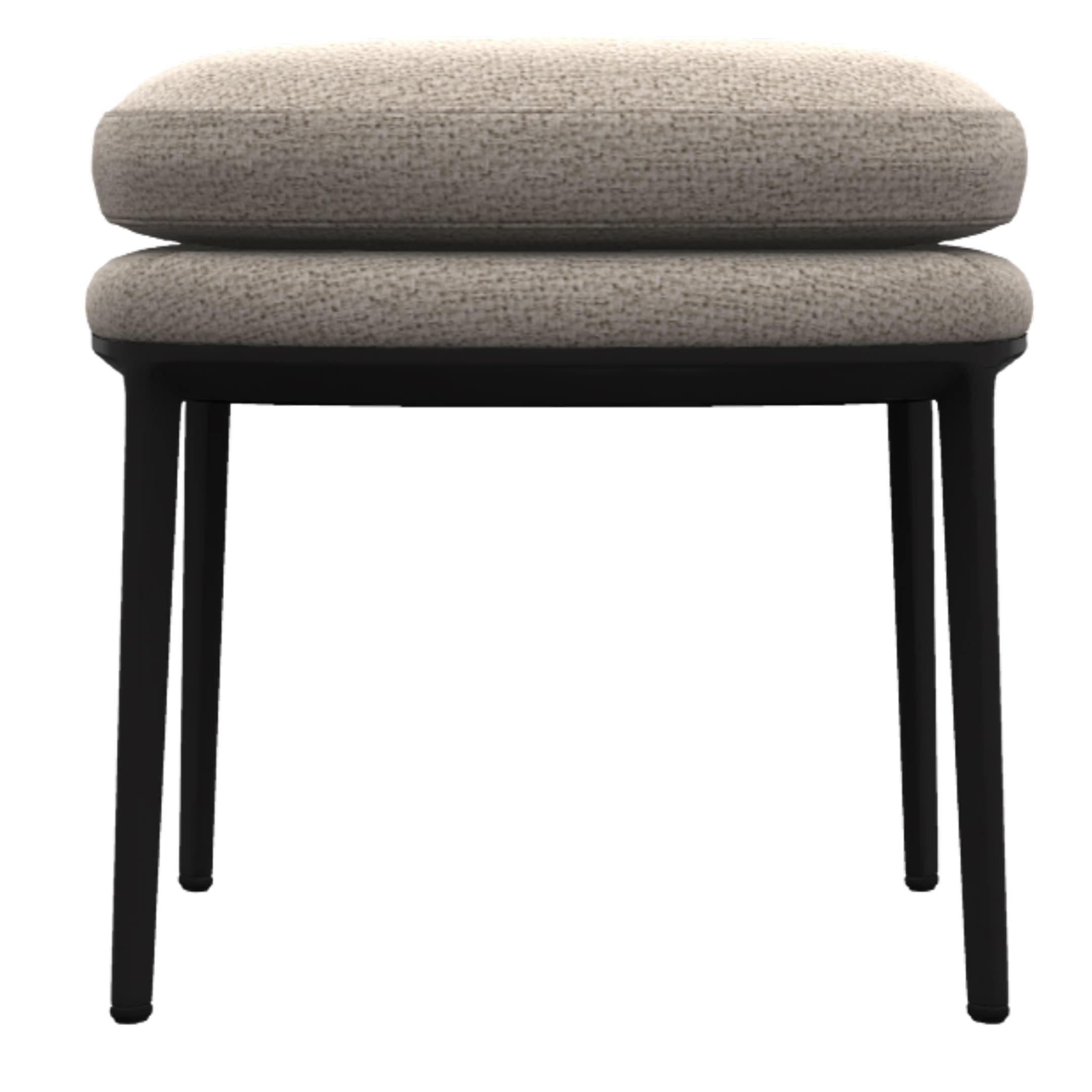 Đôn ghế CARATOS, model PCA51B, hiệu Maxalto, kích thước 51x47x50 cm, bọc vải LOU Ecru 102