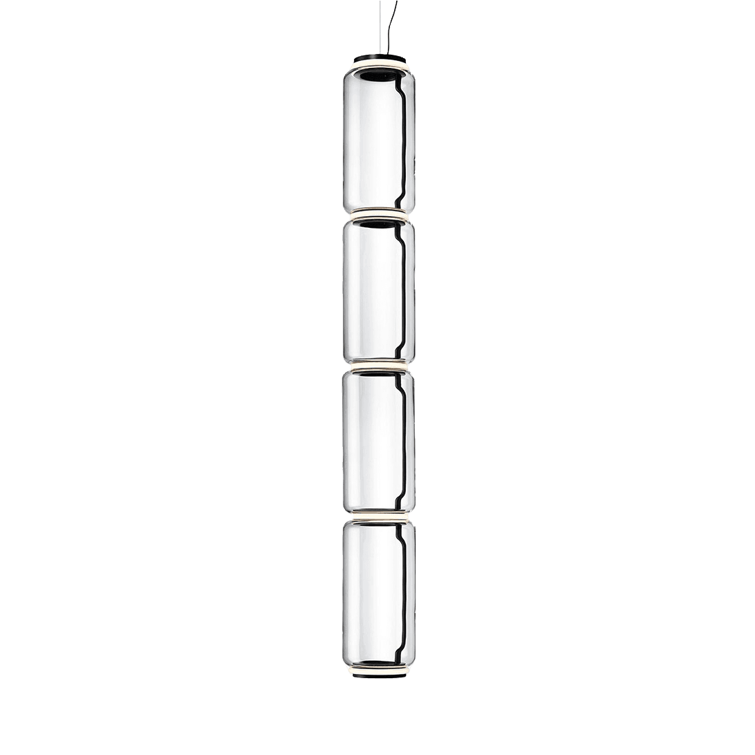 Đèn thả NOCTAMBULE SUSPENSION 4 Low Cylinders, model F0277000, hiệu Flos, kích thước Ø250 x1840 mm